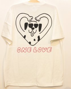 画像1: [LOU DOG] LOUDOG "ONE LOVE" S/S Tee -バニラホワイト- 