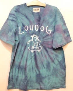 画像1: [LOU DOG] LOUDOG タイダイSkate S/STee -ミントグリーン- ※XLサイズのみ