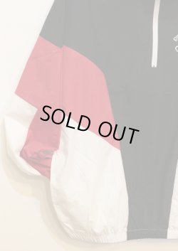 画像4: [LOU DOG] NYLON Half JAKET -Black/Red/White- ※ワンサイズのみ