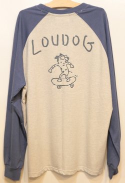 画像3: [LOU DOG] LOUDOG skateラグランロングT-Ash/Blue-