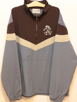 画像1: [LOU DOG] NYLON JAKET -Brown- ※ワンサイズのみ