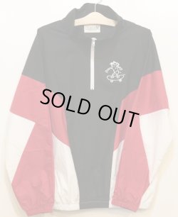 画像1: [LOU DOG] NYLON Half JAKET -Black/Red/White- ※ワンサイズのみ