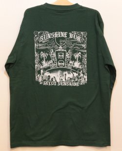 画像2: SUNSHINE DUB "Hello Sunshine"ロンT -Green-