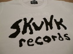 画像3: [SKUNK records]-FRONT Logo S/S TOPS-WHITE-