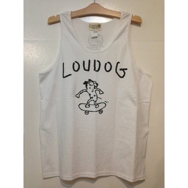 画像3: [LOUDOG]-LOUDOG skate TANK TOP-White- (3)