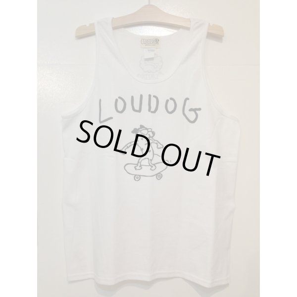 画像3: [LOUDOG]-LOUDOG skate TANK TOP-White- (3)