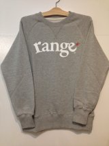 画像: [range]logo raglan crew sweat-Grey-