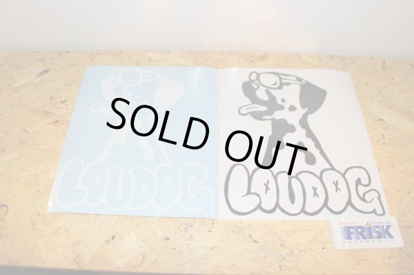 画像1: LOU DOG]DIE CUT LOUDOG(サイズ：M)-WHITE,BLACK- (1)