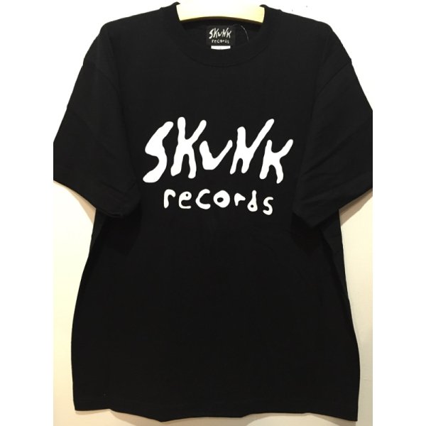 画像1: [SKUNK records]-FRONT Logo S/S Tee-BLACK- (1)