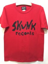 画像: [SKUNK records}-FRONT Logo S/S TOPS-RED-　※Sサイズのみ