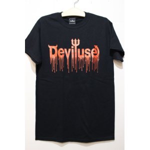 画像: [DEVILUSE]Logo Blood T-shirts -Black-※Mサイズのみ
