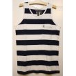 画像1: ☆SALE３０％OFF[Deviluse] Deviluse Border Tank Top -White/Navy-　※XLサイズ (1)