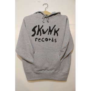 画像: SKUNK records-FRONT Logo Pull HOODIE -GRAY-