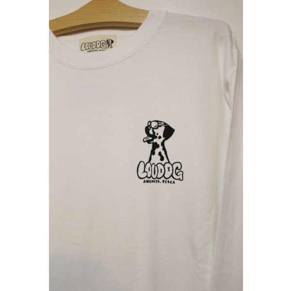 画像3: [LOU DOG] LOUDOG ロングスリーブ　-white-  (3)
