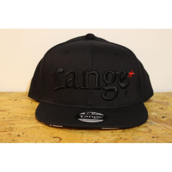 画像1: ［range] range original snap back cap -Black- (1)
