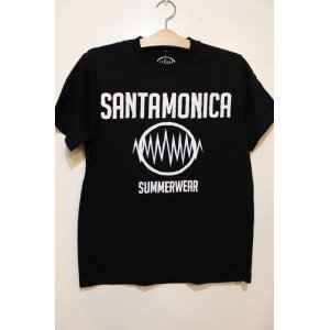 画像: [SANTAMONICA SUMMER WEAR] SMSW logo Tee-Black/White-