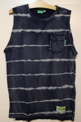 画像: ☆SALE30％OFF[seedleSs] sd indigo stripe pocket NON sleeve -indigo- ※Lサイズのみ
