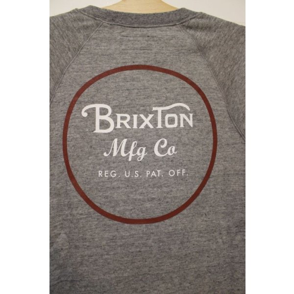 画像4: 【BRIXTON】WHEELER CREW FLEECE -HGRY/BR-※Mサイズのみ (4)