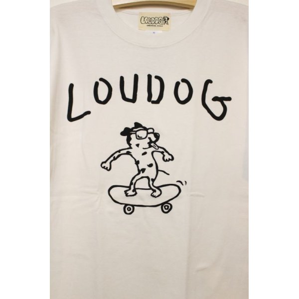 画像2: [LOU DOG] LOUDOG Skate S/STee-WHITE- (2)