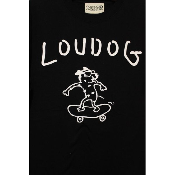 画像2: [LOU DOG] LOUDOG Skate S/STee-BLACK- (2)