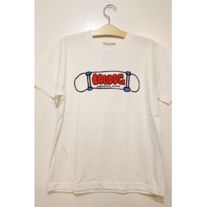 画像: [LOU DOG] LOU DOG スケボーTee -White-