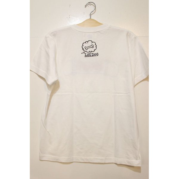 画像3: [LOU DOG] LOU DOG スケボーTee -White-  (3)