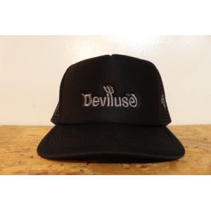 画像: [Deviluse]Logo Mesh Cap-Black-