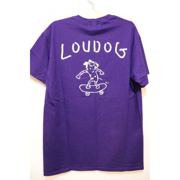 画像3: [LOU DOG] LOU DOG skate S/STee-パープル- (3)