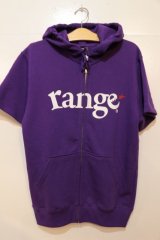 画像: ☆SALE50％OFF ［range] range logo sweat pull S/S Hoody-purple- ※Mサイズのみ