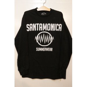 画像: [SANATAMONICASUMMER WEAR] SMSW logo L/S tee -black/white-