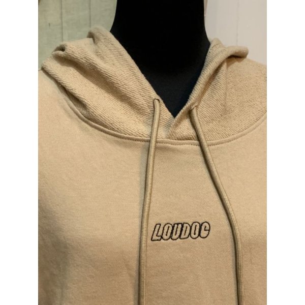 画像4: [LOU DOG] LOU DOG半袖スウェットパーカー-Beige-　※ワンサイズ (4)