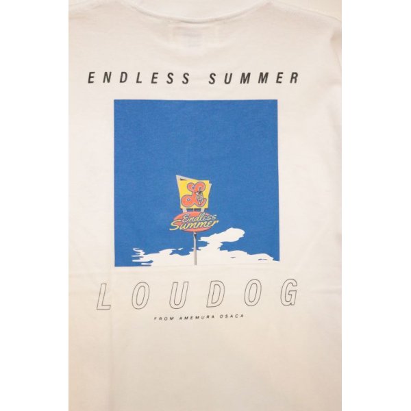 画像2: [LOU DOG] LOUDOG "Endless Summer" SKY S/S Tee-white- (2)