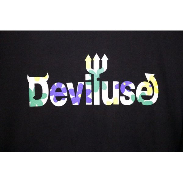 画像2: [DEVILUSE]Logo Plants Big T-shirts-Black- (2)