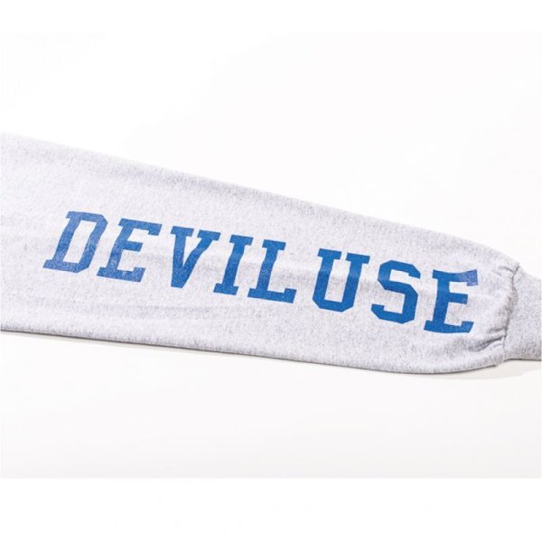 画像3: [Deviluse]DVUS College L/S T-shirts-Gray- (3)