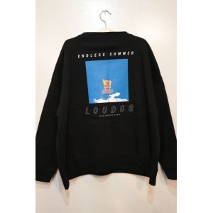 画像: [LOU DOG] LOUDOG  "Endless Summer" SKY ビッグスウェット L/S -Black-　※Lサイズのみ