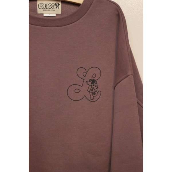 画像3: [LOU DOG] LOUDOG  "Endless Summer" SKY ビッグスウェット L/S -Merlot-　 (3)