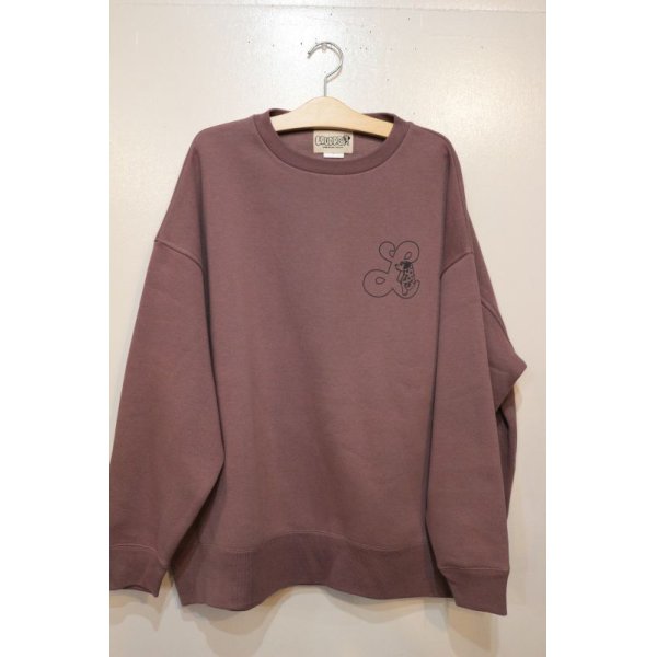 画像2: [LOU DOG] LOUDOG  "Endless Summer" SKY ビッグスウェット L/S -Merlot-　 (2)