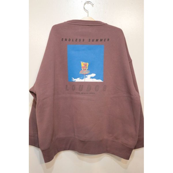 画像1: [LOU DOG] LOUDOG  "Endless Summer" SKY ビッグスウェット L/S -Merlot-　 (1)