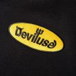 画像2: [Deviluse]Oval Logo Pullover Hooded -Black- ※Lサイズのみ (2)