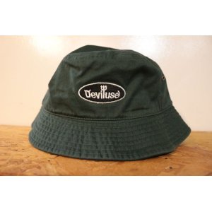 画像: [DEVILUSE] Oval Logo Bucket Hat-Green-