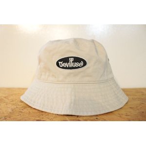 画像: [DEVILUSE] Oval Logo Bucket Hat-Putty-