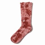 画像: [DEVILUSE]Tie Dye Socks-Red-