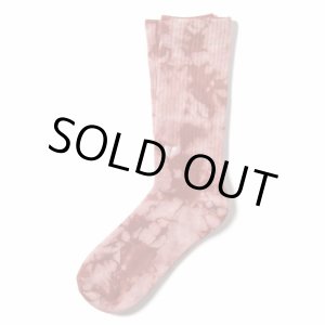 画像: [DEVILUSE]Tie Dye Socks-Red-