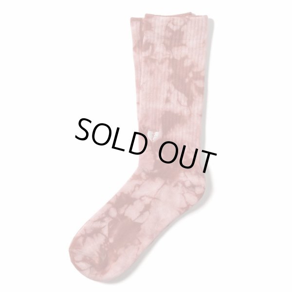 画像1: [DEVILUSE]Tie Dye Socks-Red- (1)