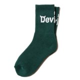 画像:  [DEVILUSE]Logo Short Socks-Green-