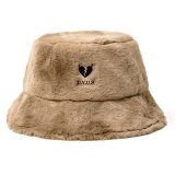 画像: [Deviluse]Fur Bucket Hat-Brown-
