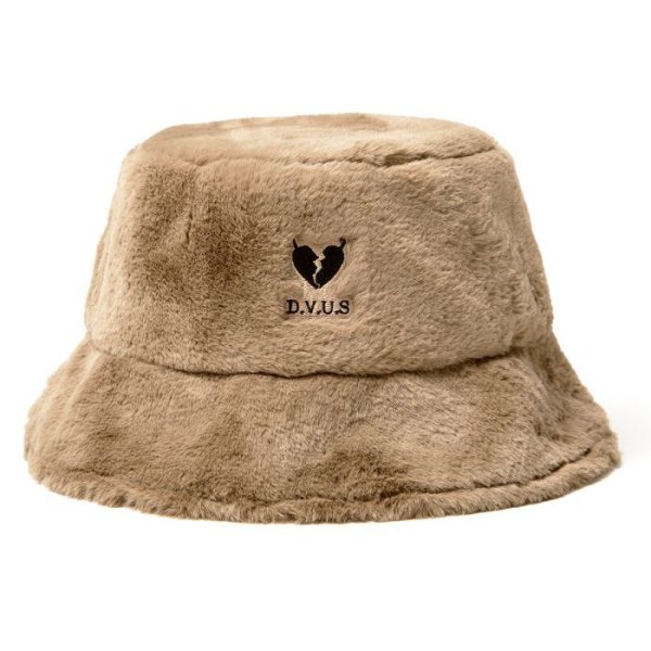 画像1: [Deviluse]Fur Bucket Hat-Brown- (1)