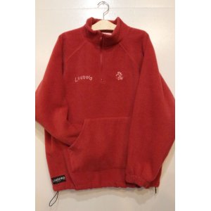 画像: [LOU DOG] LOUDOG フリースハーフジップ L/S -レッド-