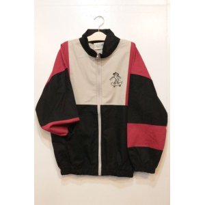 画像: [LOU DOG] NYLON JAKET -Black/Red/Natural- ※ワンサイズのみ