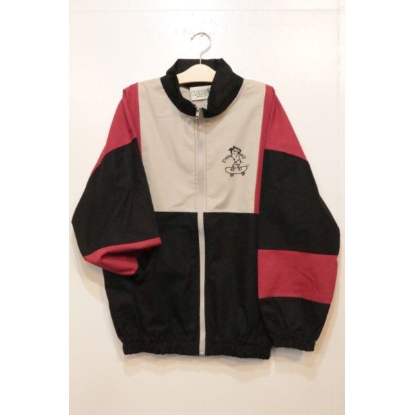 画像1: [LOU DOG] NYLON JAKET -Black/Red/Natural- ※ワンサイズのみ (1)